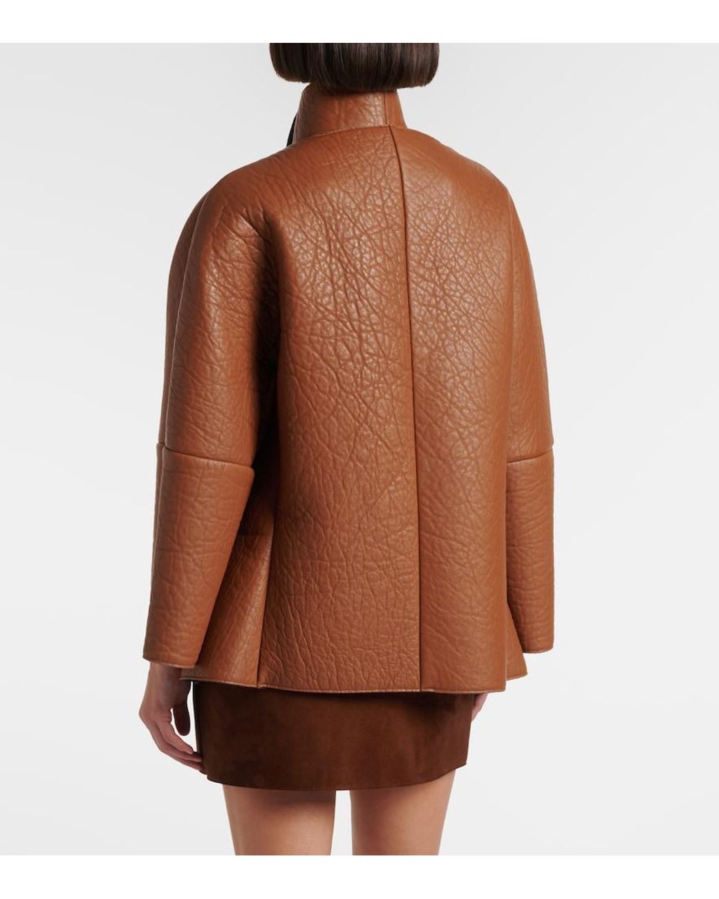 Prada Brown Lederjacke