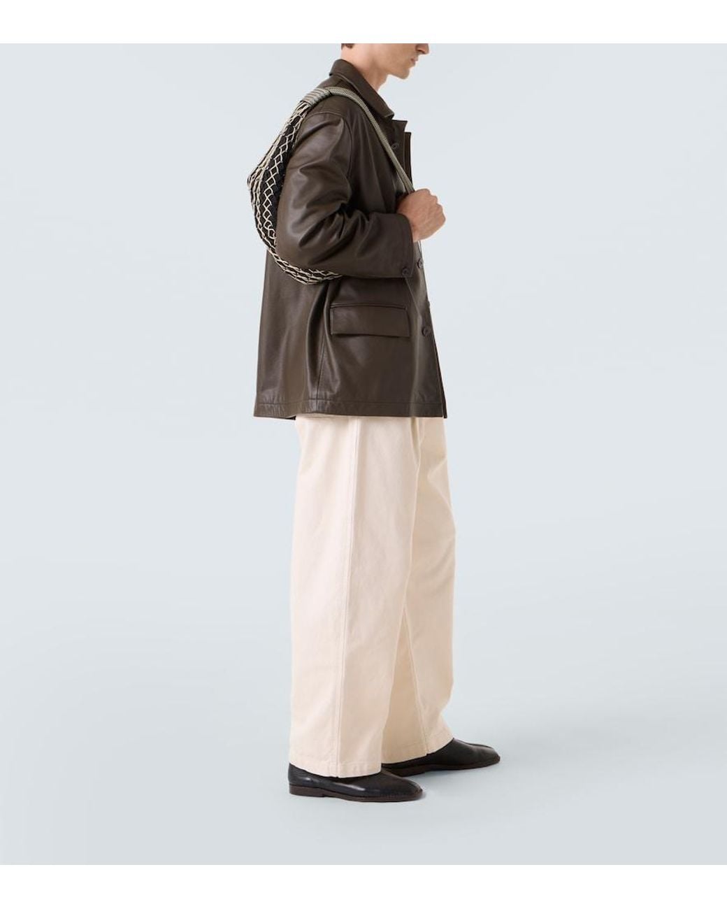 Lemaire Black X Filt Fortune Croissant Shoulder Bag for men