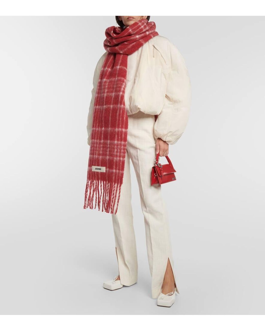 マフラー・ストール Jacquemus 'L'Echarpe Carro' Scarf Jacquemus Women's' L'Echarpe Carro Scarf in Red | LN-CC®