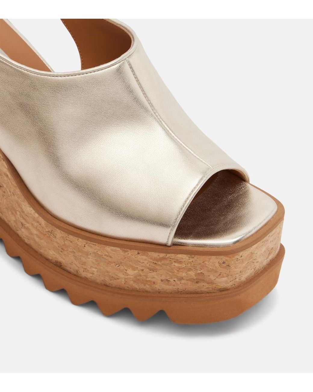 Stella McCartney Brown Sneak-Elyse Slingback Sandals
