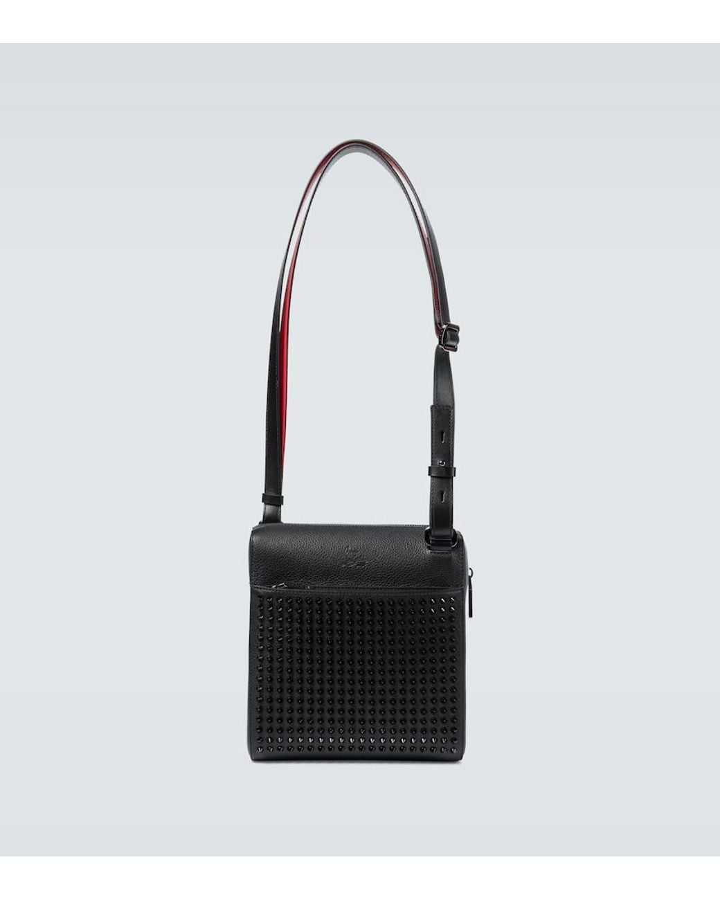 Christian Louboutin Black/black/bk Benech Medium Leather Messenger Bag for men