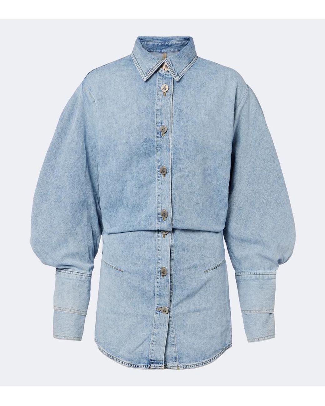 The Attico Blue Denim Minidress