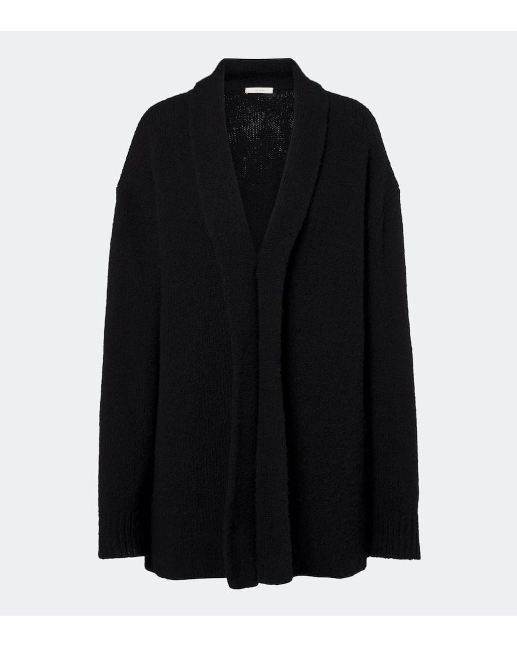 The Row Black Parry Cashmere, Wool, And Silk Cardigan