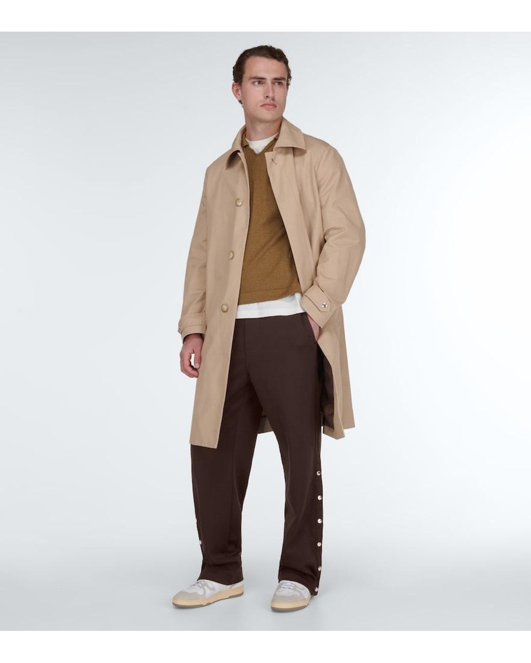 Lanvin Brown Technical Track Pants for men