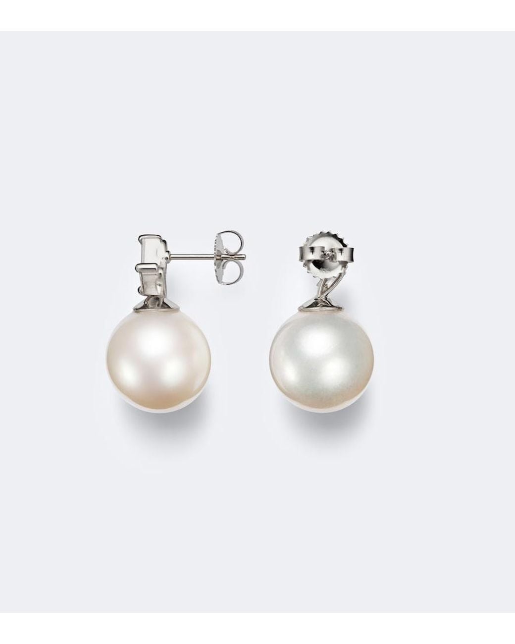 Suzanne Kalan White 18Kt Drop Earrings With Pearls And Diamonds