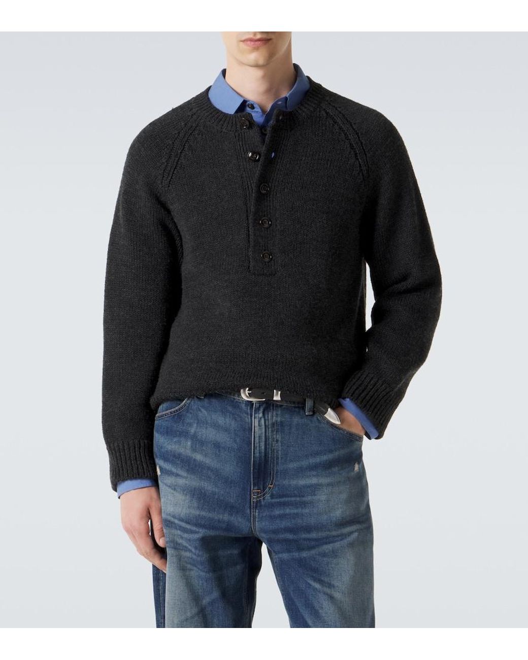 Our Legacy Black Wool Sweater for men