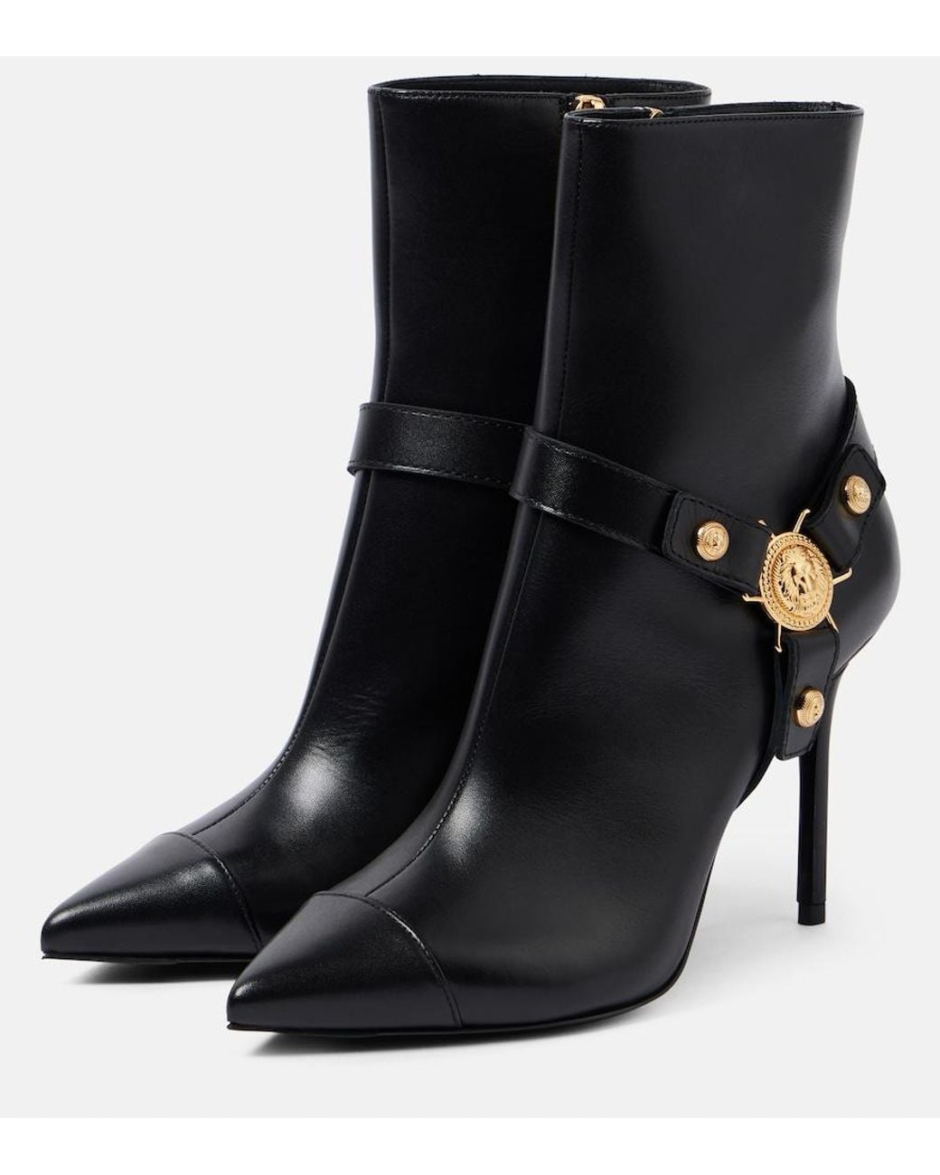 Balmain Black Ankle Boot Eva