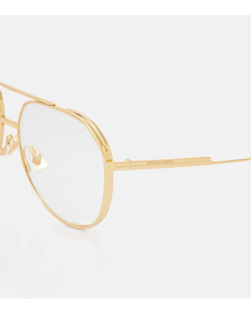 Bottega Veneta Multicolor Light Ribbon Aviator Glasses