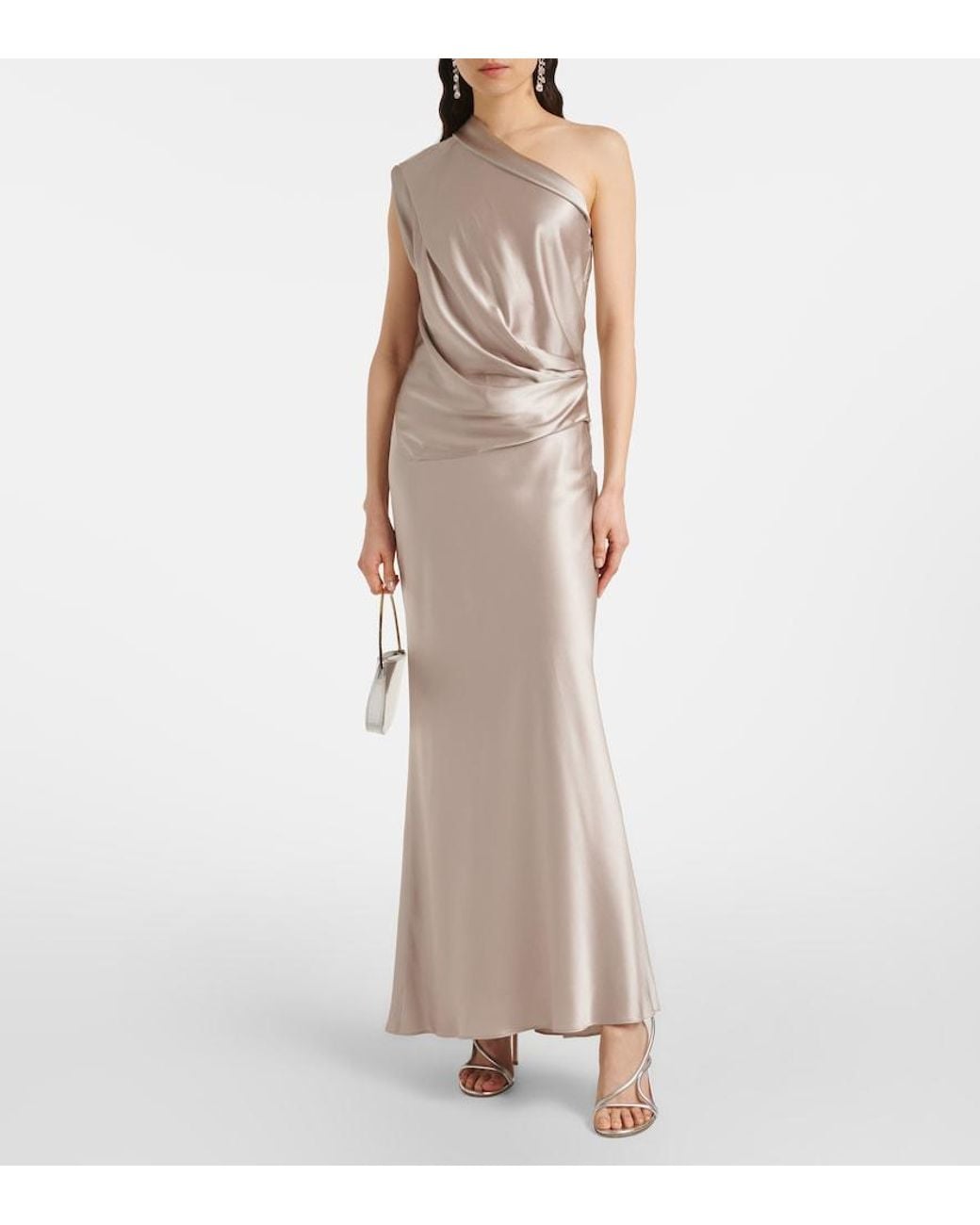 The Sei Natural Silk Satin Maxi Skirt