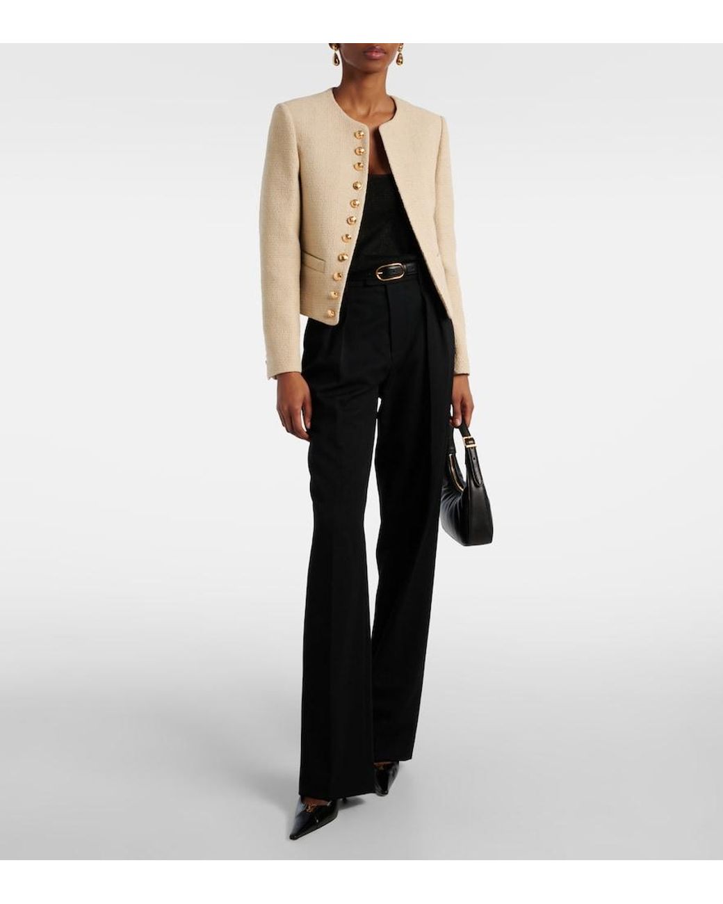 Nili Lotan Natural Patti Cotton-Blend Jacket