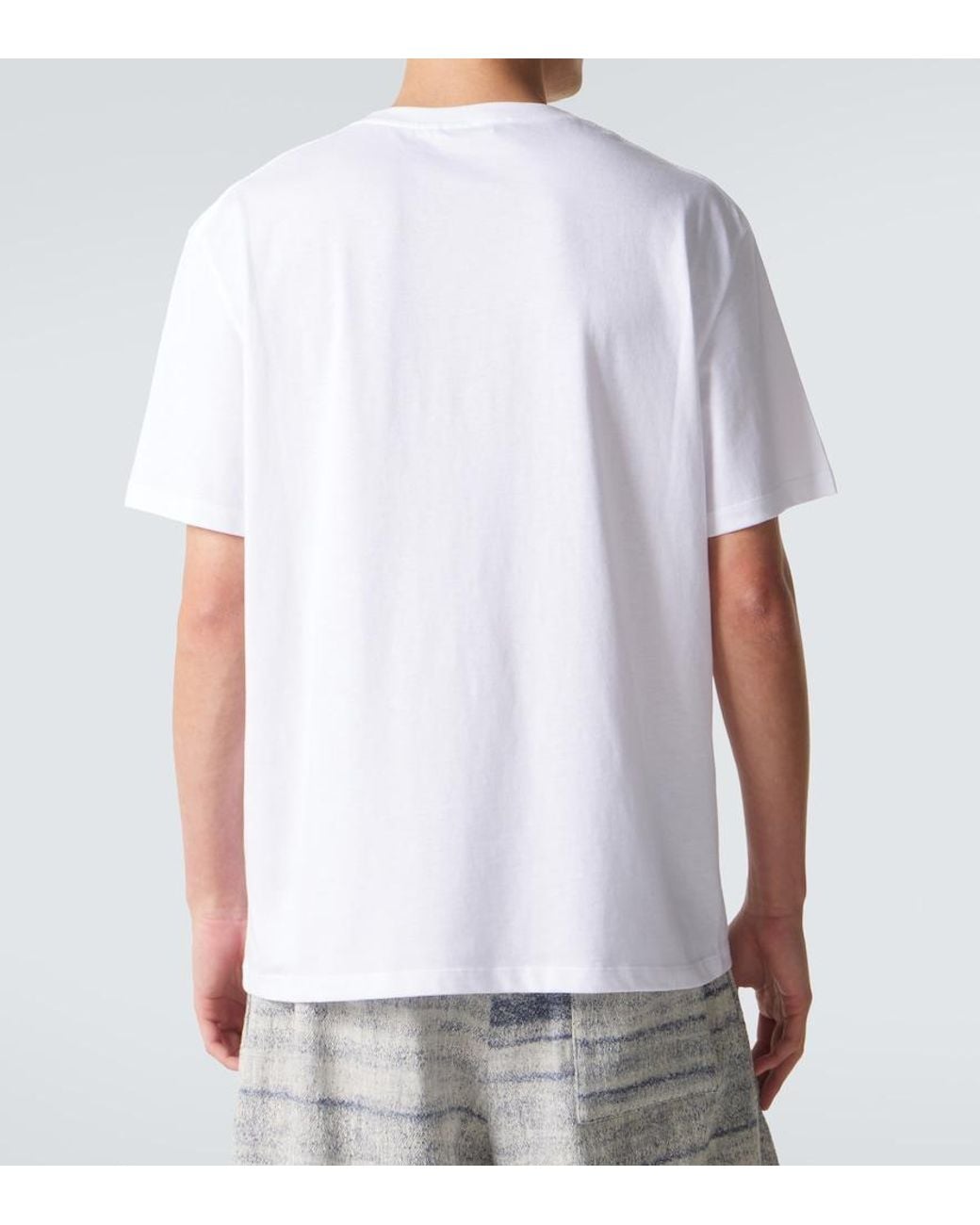 Loewe White Paula's Ibiza Cotton Jersey T-Shirt for men