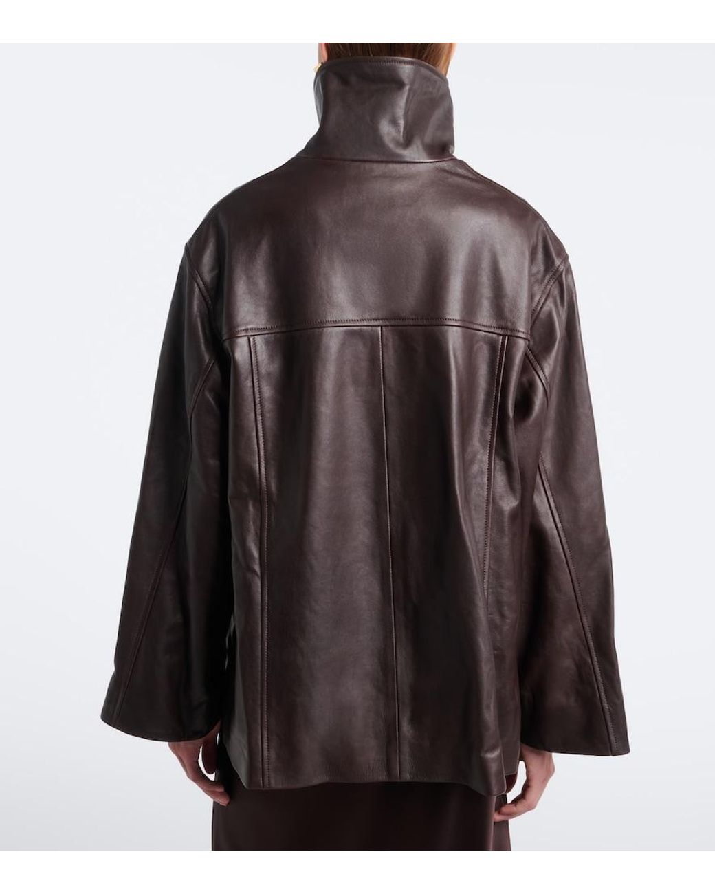 Nour Hammour Black Lowen Leather Jacket