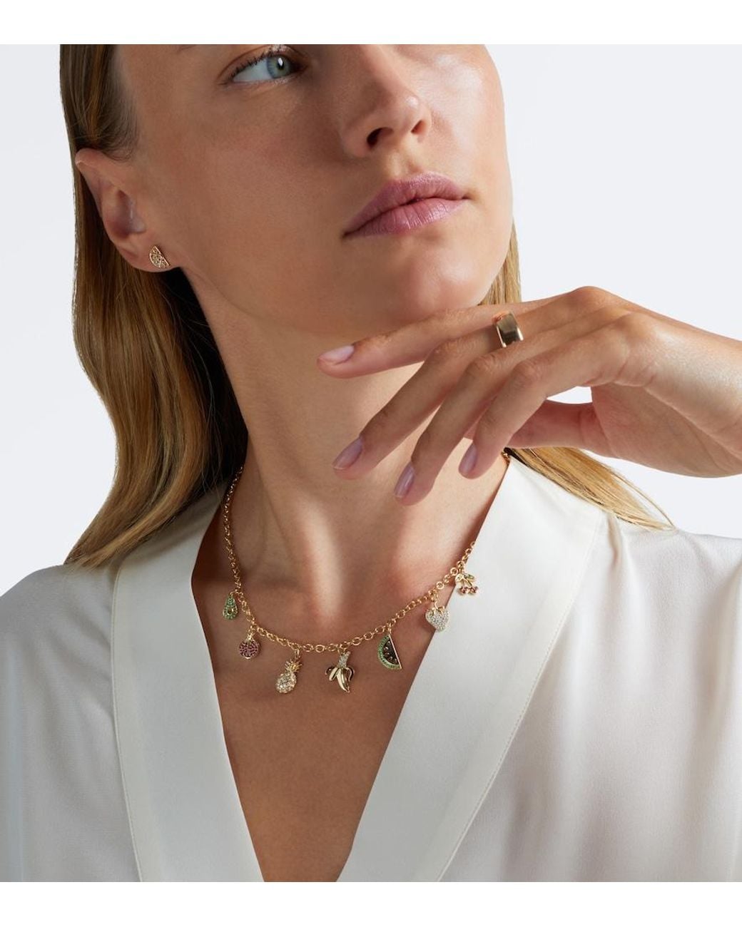 Collana di Sydney Evan in Metallic
