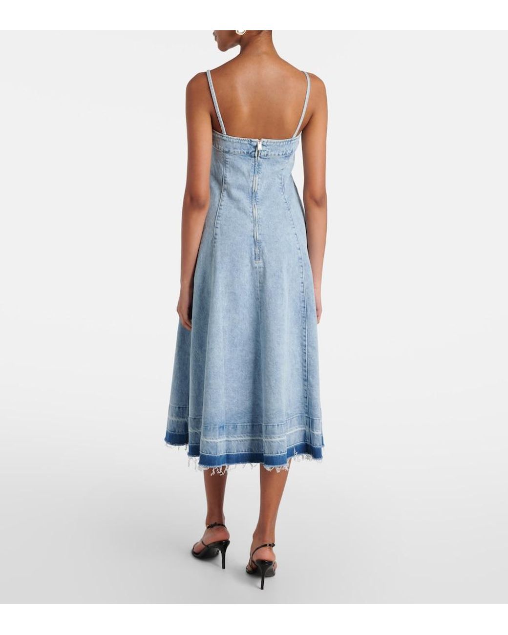 Jonathan Simkhai Blue Clarissa Denim Midi Dress