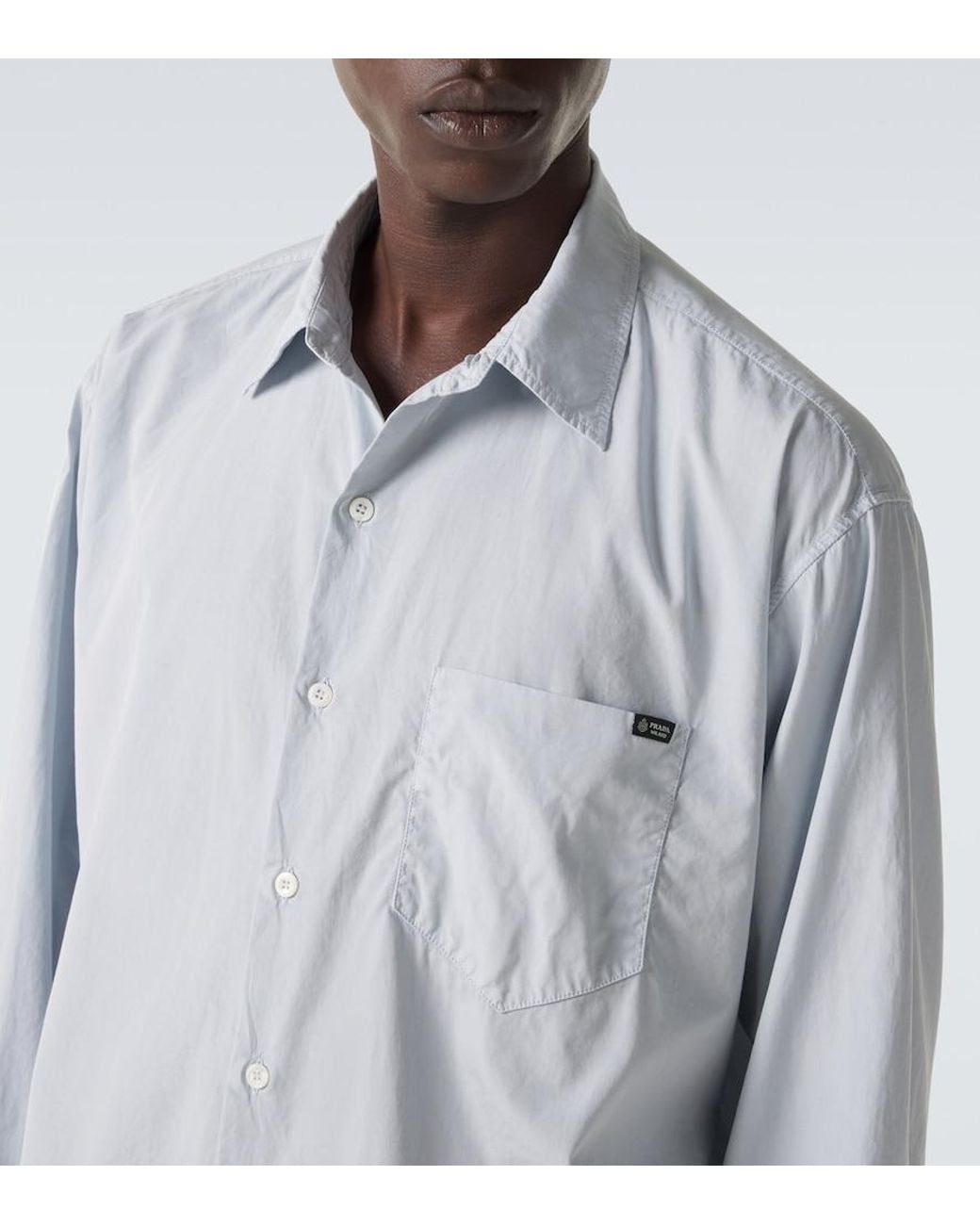 Prada White Cotton Shirt for men