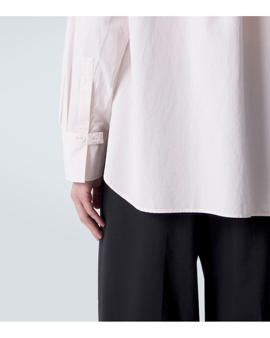 The Row Pink Marek Cotton Poplin Shirt for men