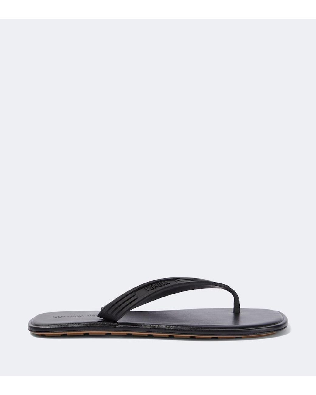 Bottega Veneta Blue Sampieri Thong Sandals for men