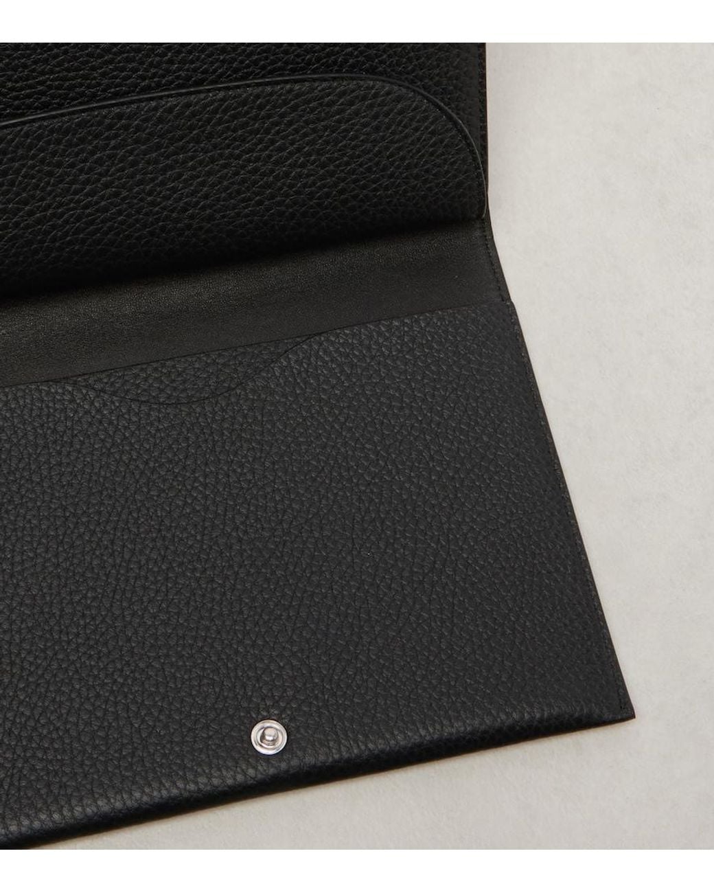 Pouch Travel De Piel The Row de color Black