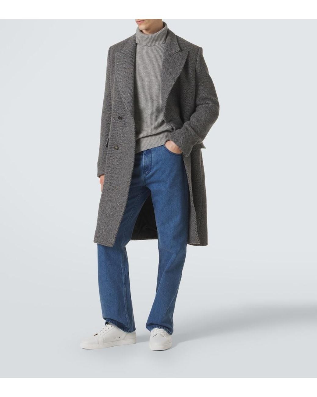 Gabriela Hearst Gray Wigman Turtleneck Sweater for men