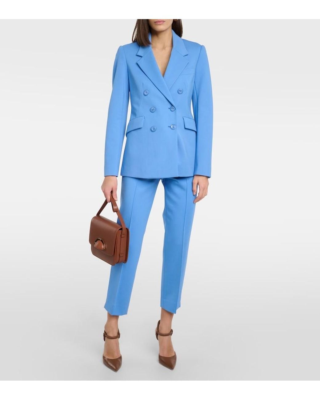 Dorothee Schumacher Blue Double-Breasted Blazer