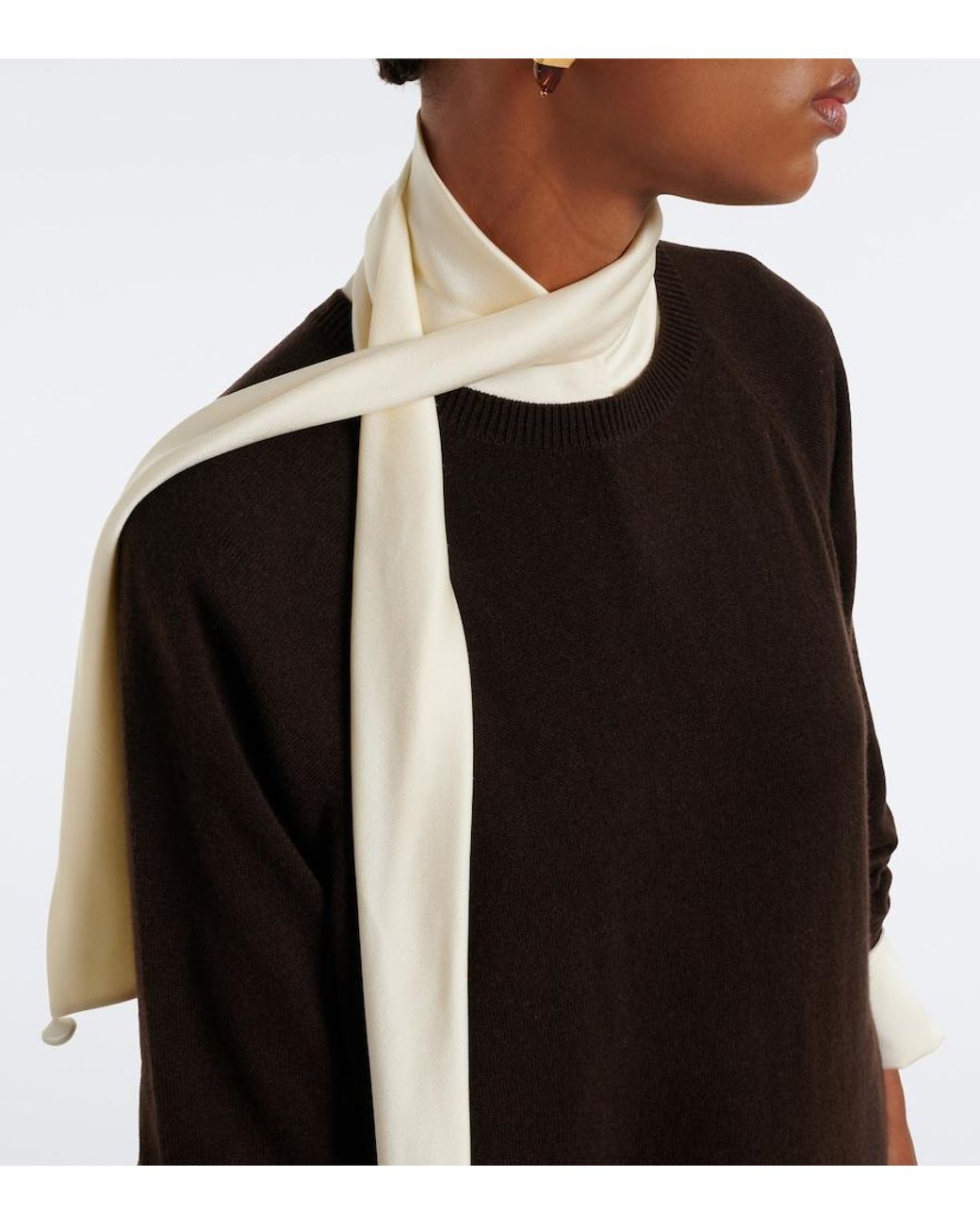 Jardin Des Orangers Black Wool And Cashmere Sweater Dress
