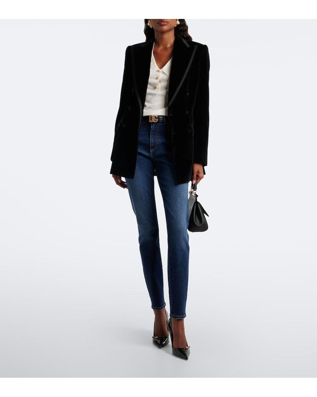 Dolce & Gabbana Blue Skinny Jeans