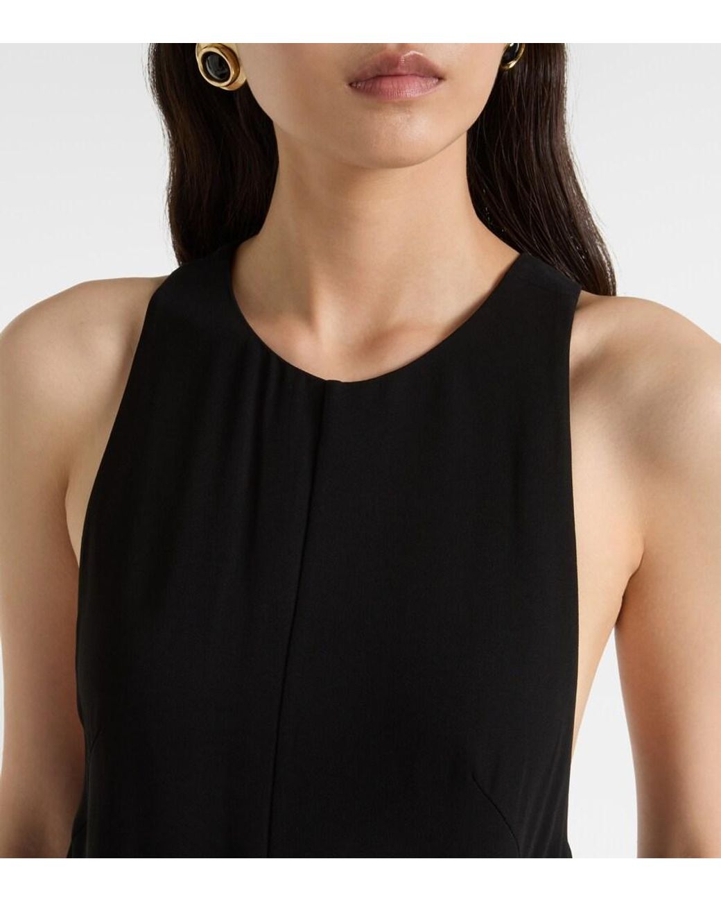 Totême Black Crepe Cady Jumpsuit