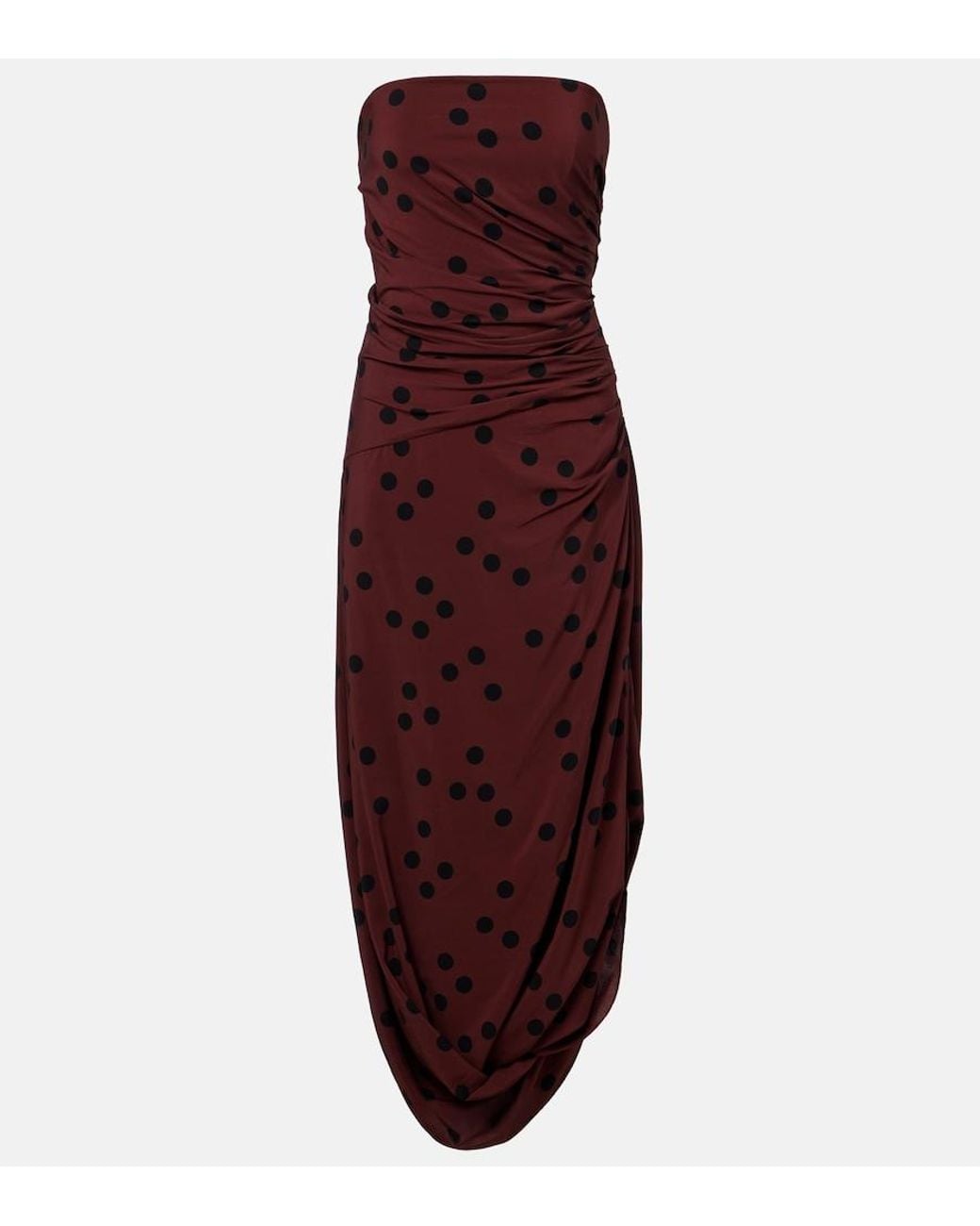 Proenza Schouler Purple Nayara Polka-Dot Maxi Dress