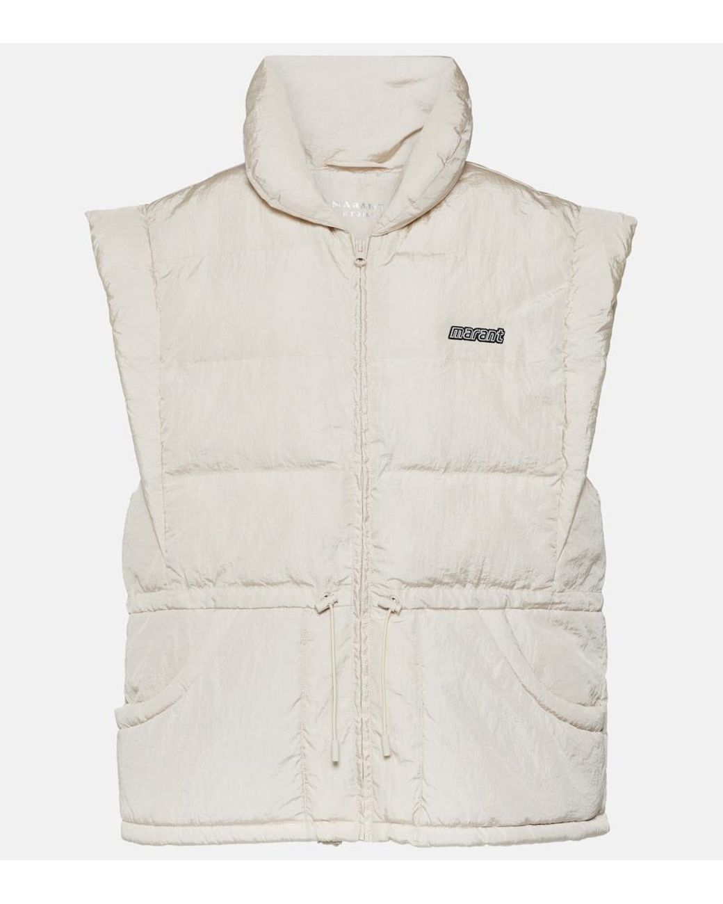 Isabel Marant White Toby Puffer Vest