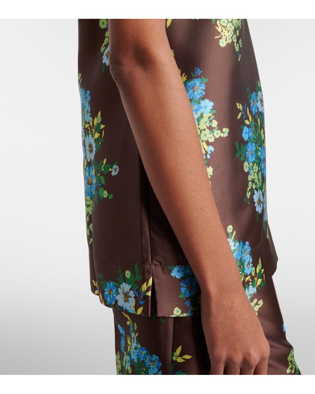 ALÉMAIS Green Floral Top