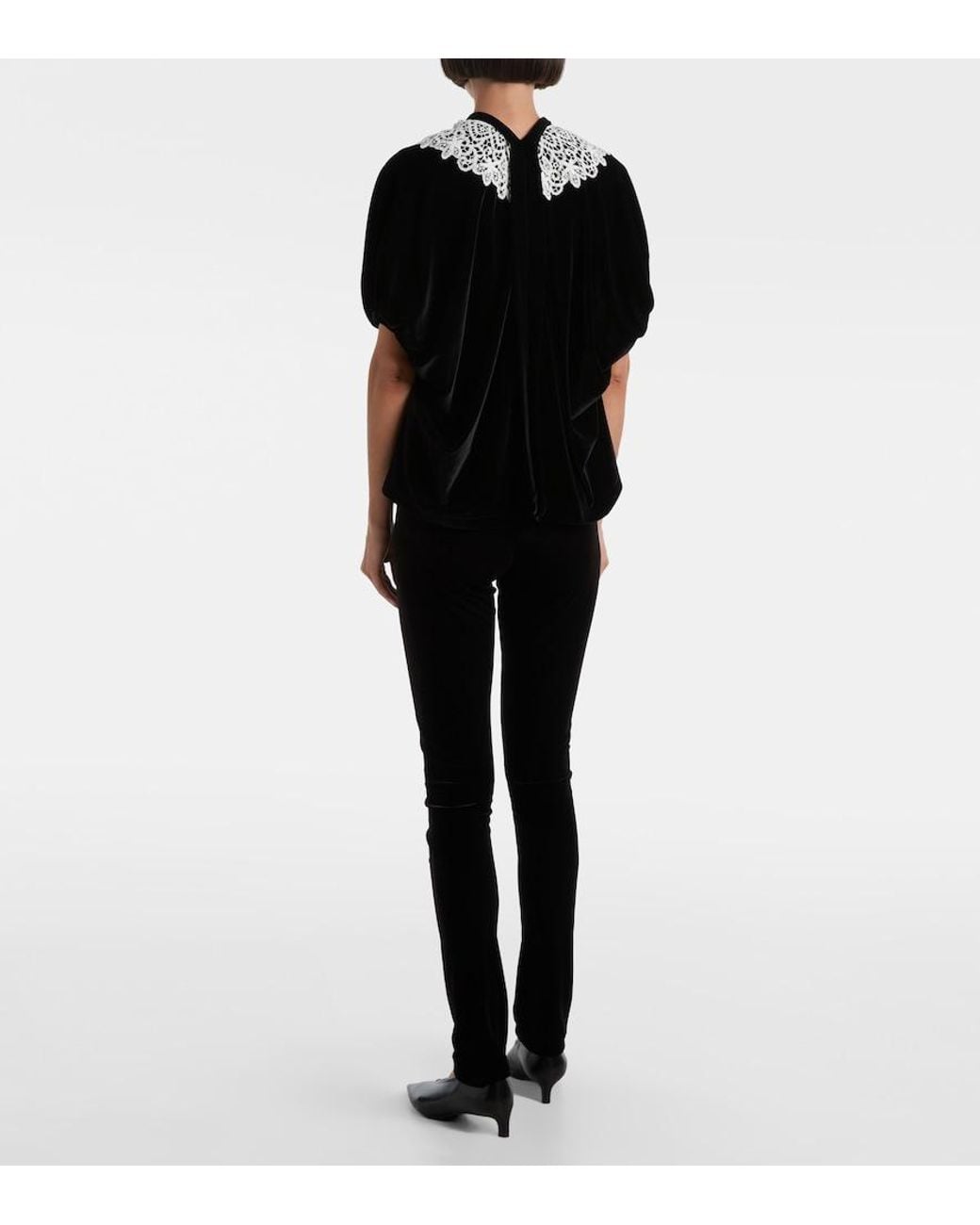 Junya Watanabe Black Jersey Slim Pants