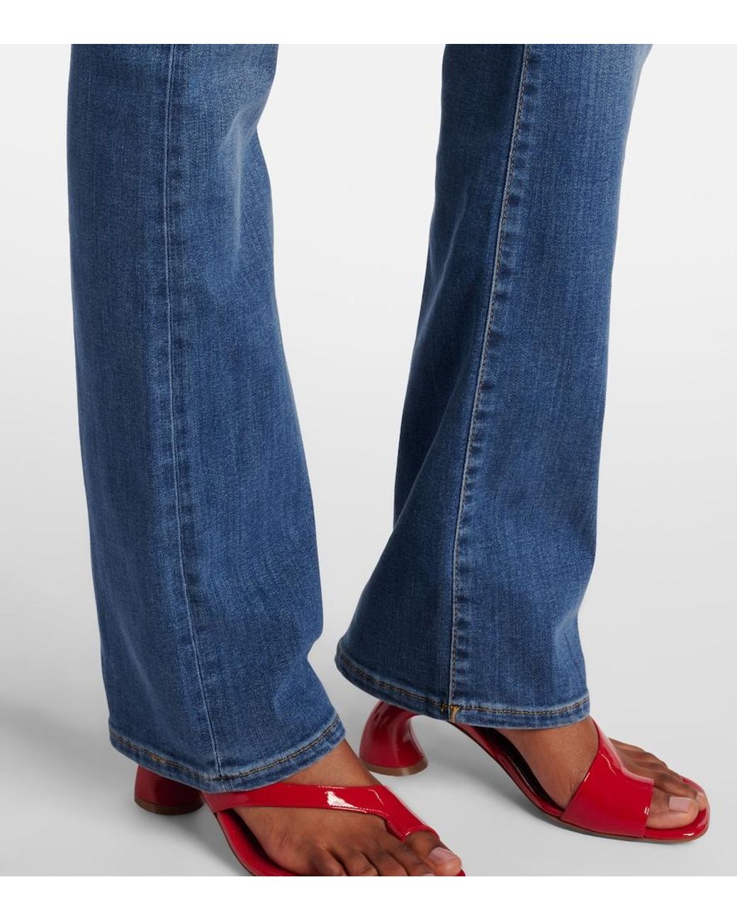 FRAME Blue Le Mini Boot Mid-Rise Jeans