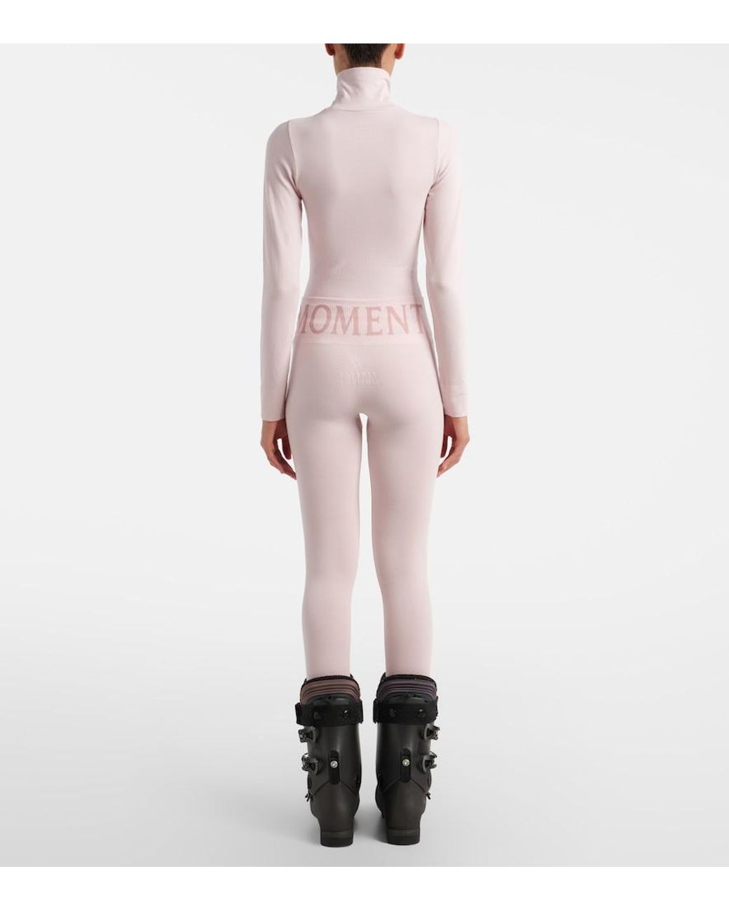 Perfect Moment Pink Perfect Logo Jacquard Leggings