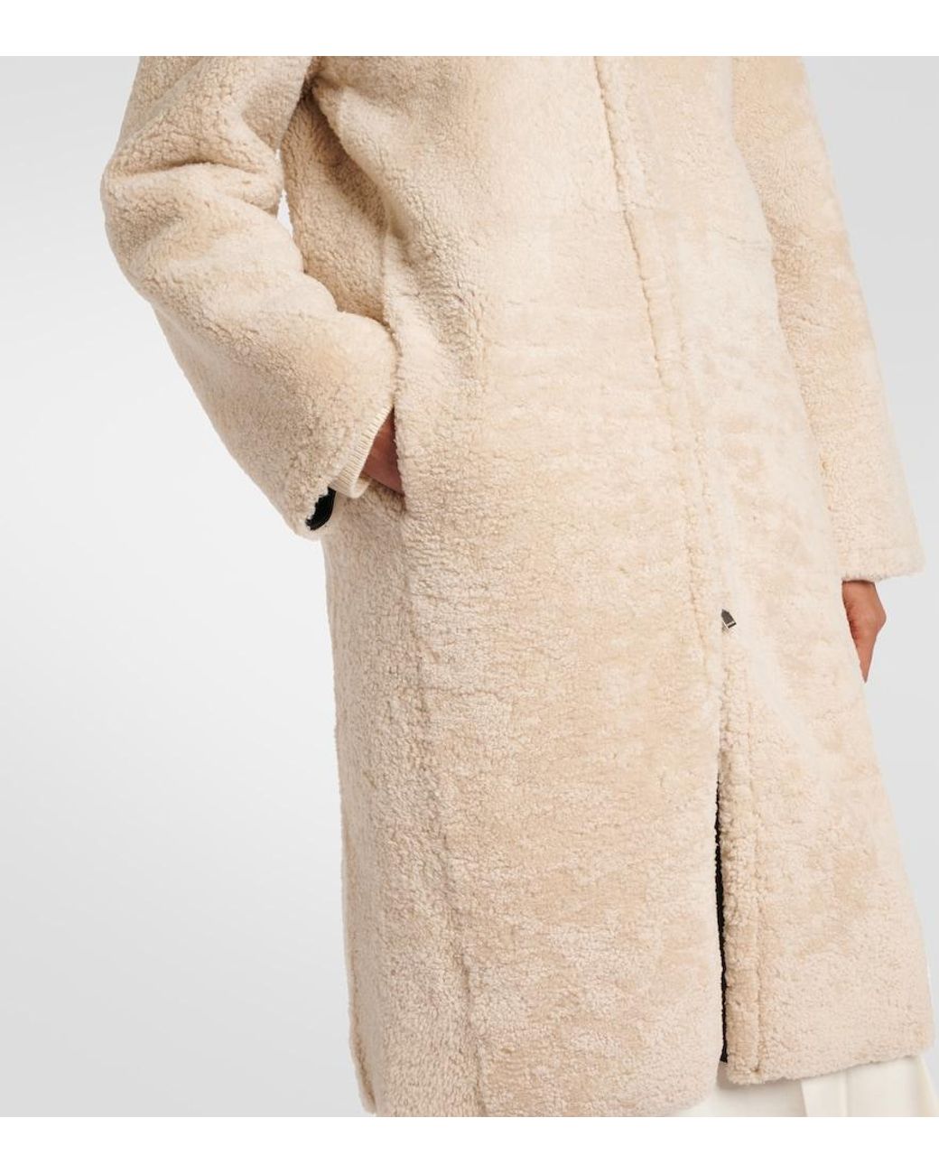 Totême Natural Shearling Coat