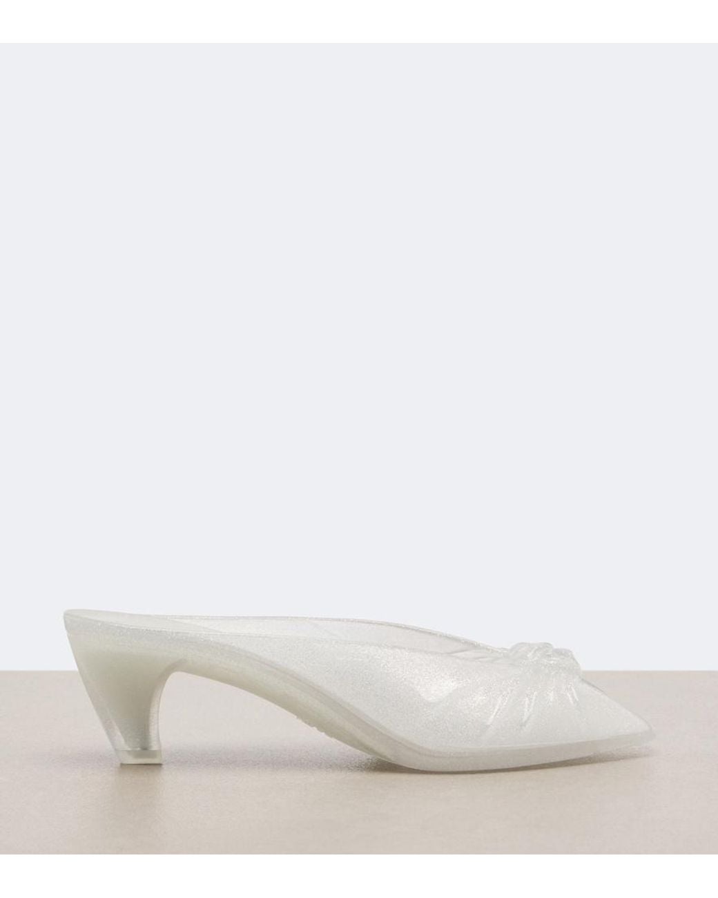 Chloé White Jelly Mules