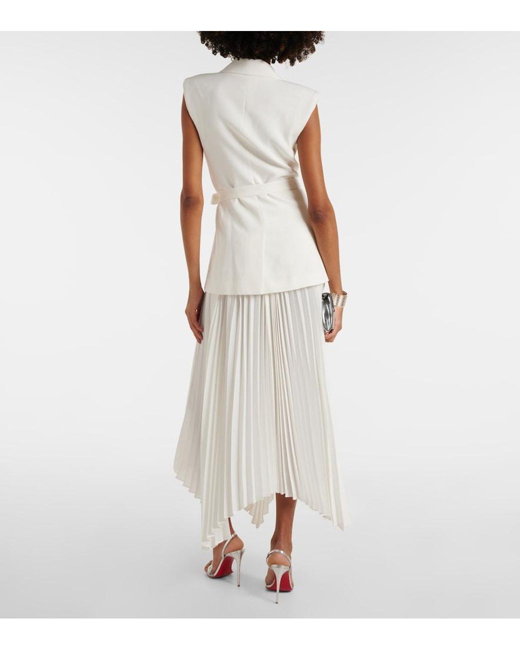Jonathan Simkhai White Helena Blazer Dress
