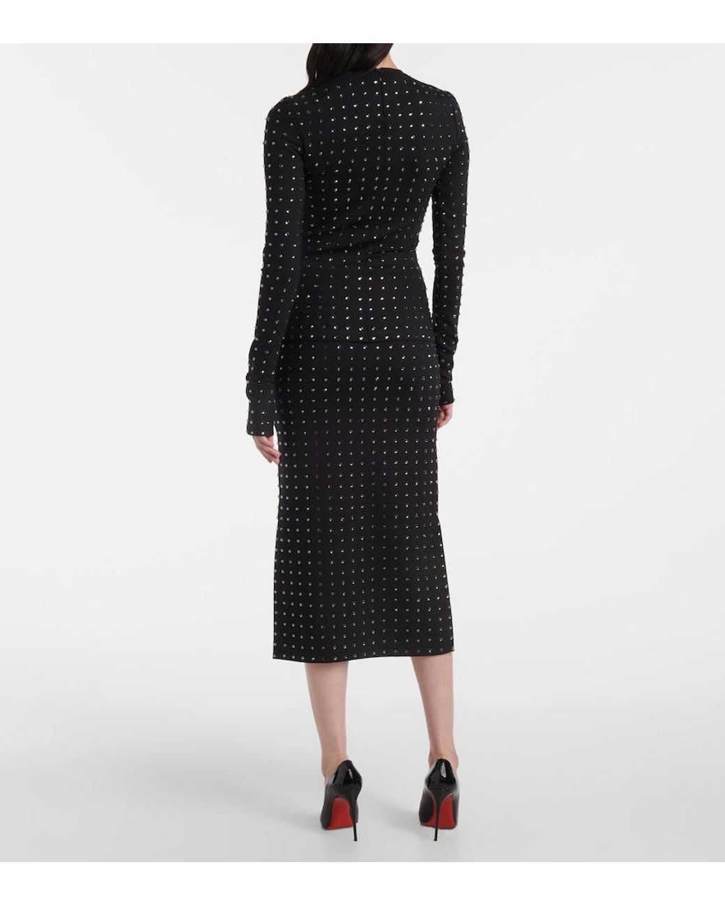 Sportmax Blue Negus Crystal-Embellished Top