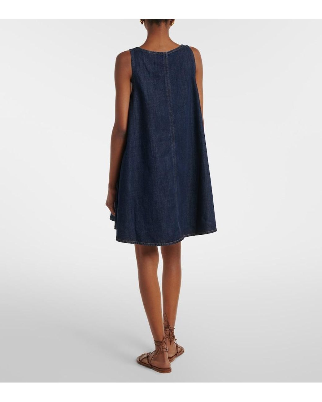 FRAME Blue Skipper Denim Minidress