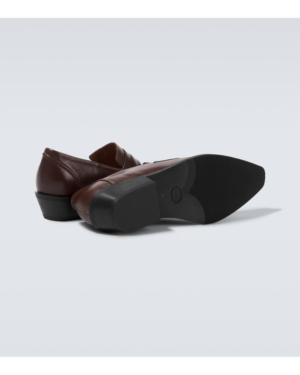 Our Legacy Cypher Leather Loafers in Brown for Men | Lyst