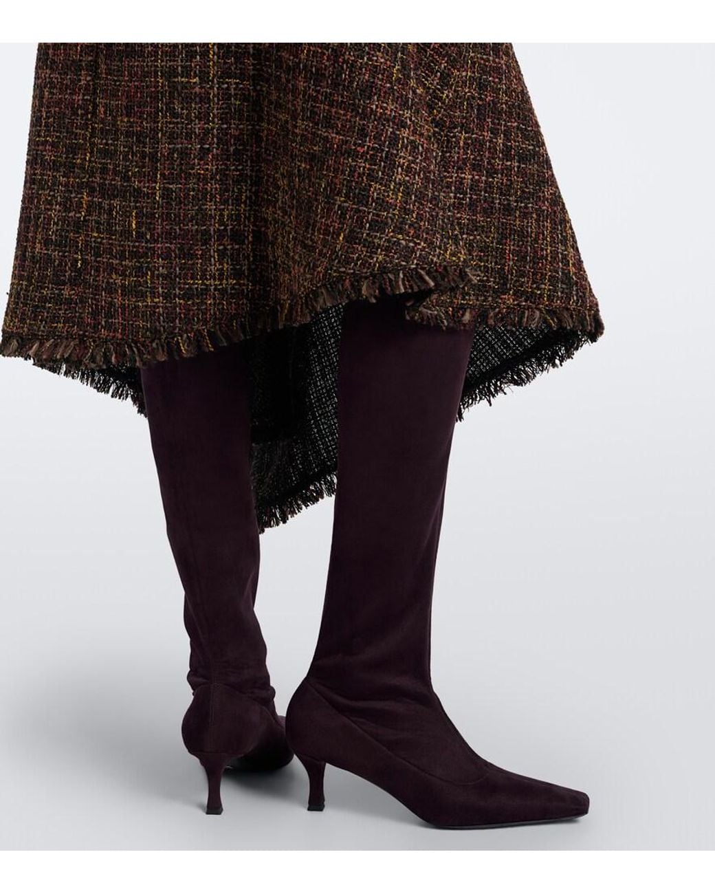 Proenza Schouler Purple Suede Over-The-Knee Boots