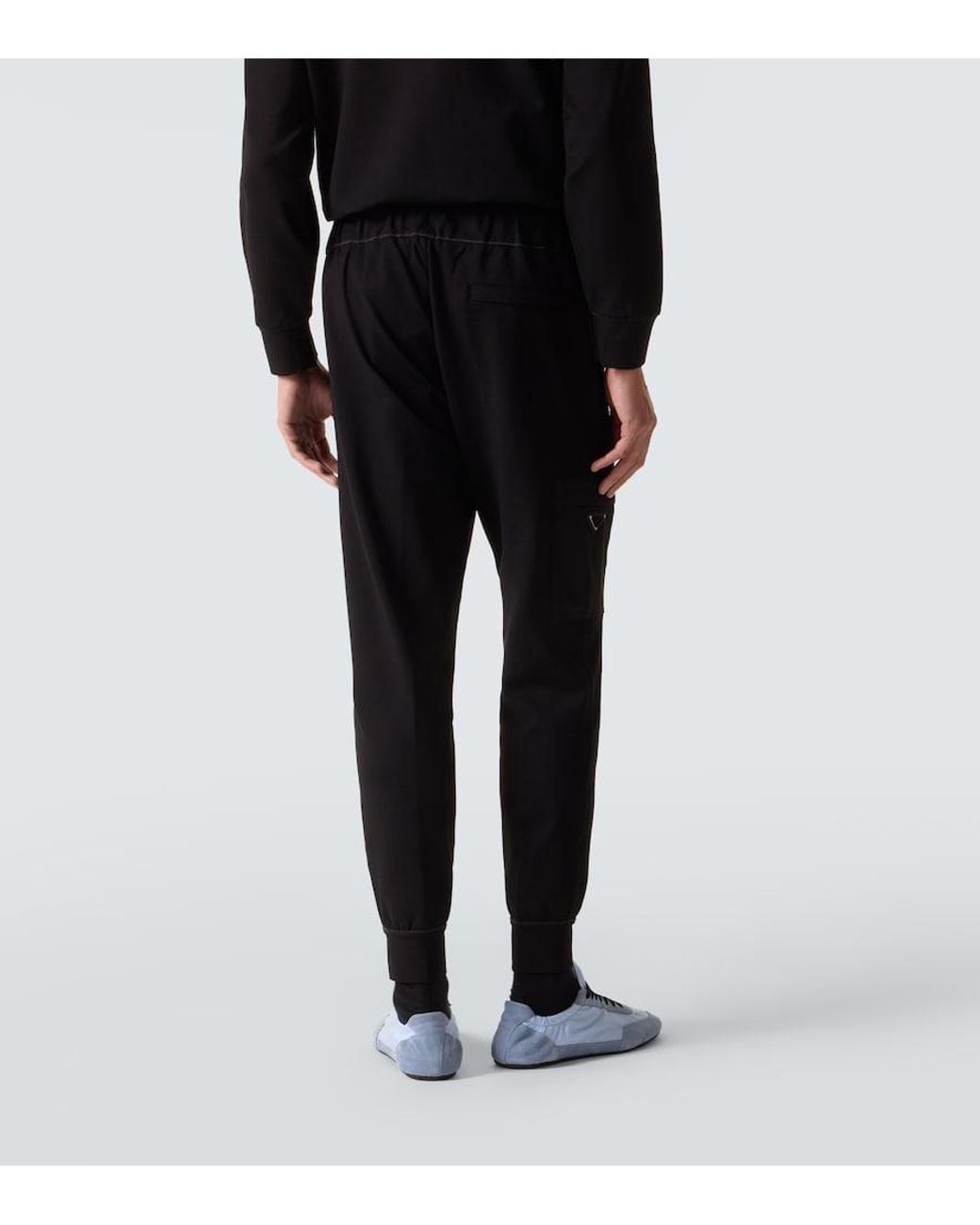 Prada Black Technical Sweatpants for men