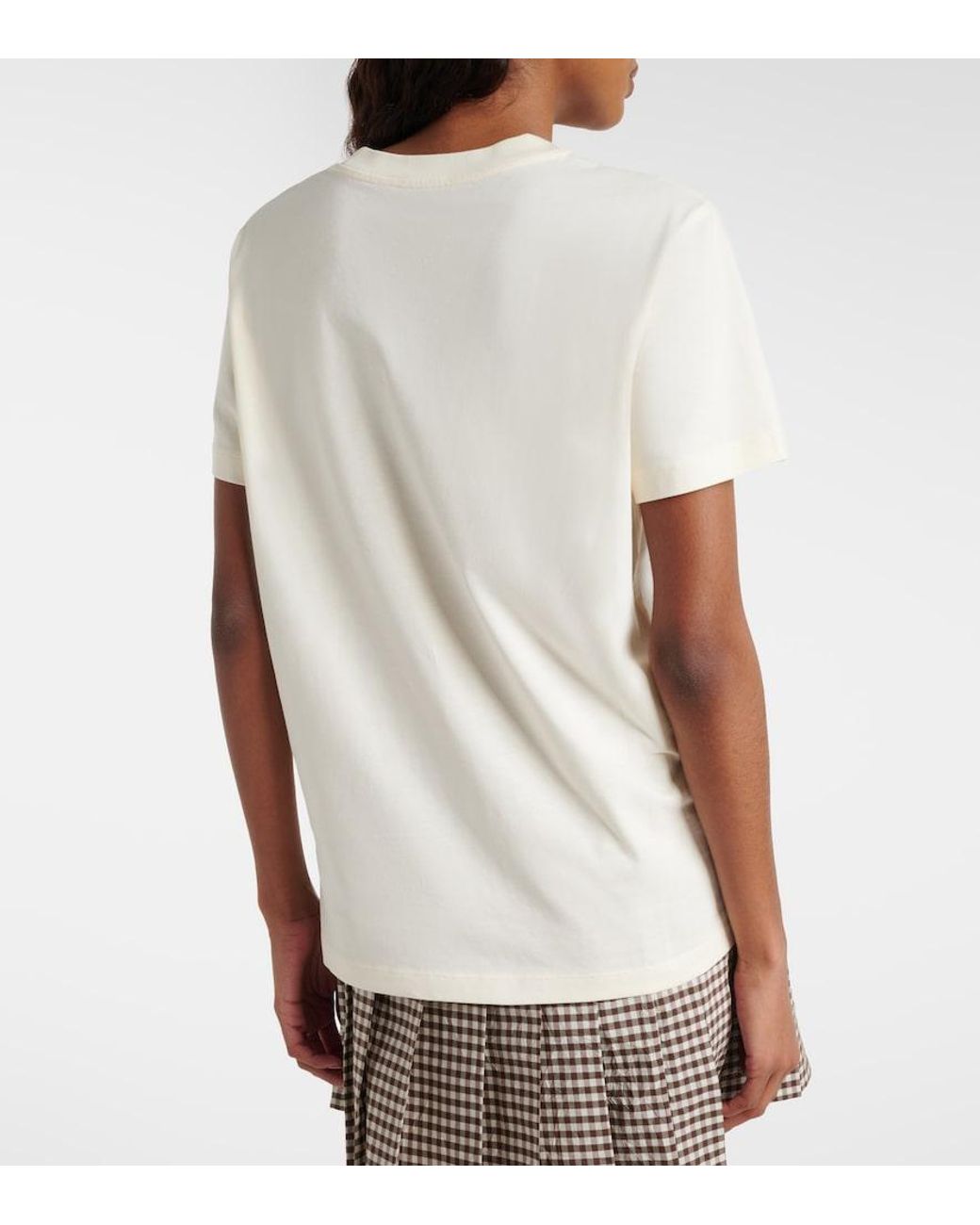 Moncler White Cotton Jersey T-Shirt