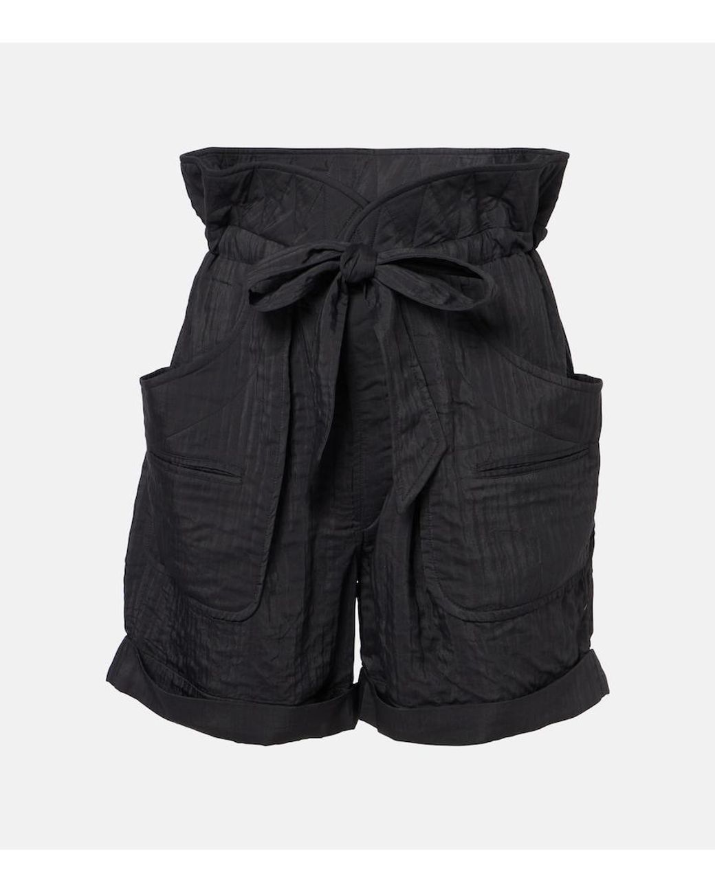 Isabel Marant Black Serin Straight Shorts