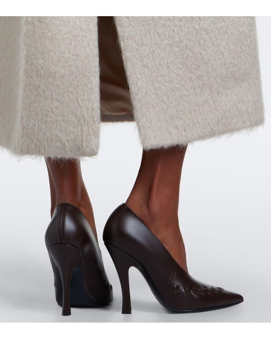 Magda Butrym Brown Zakopane Leather Pumps