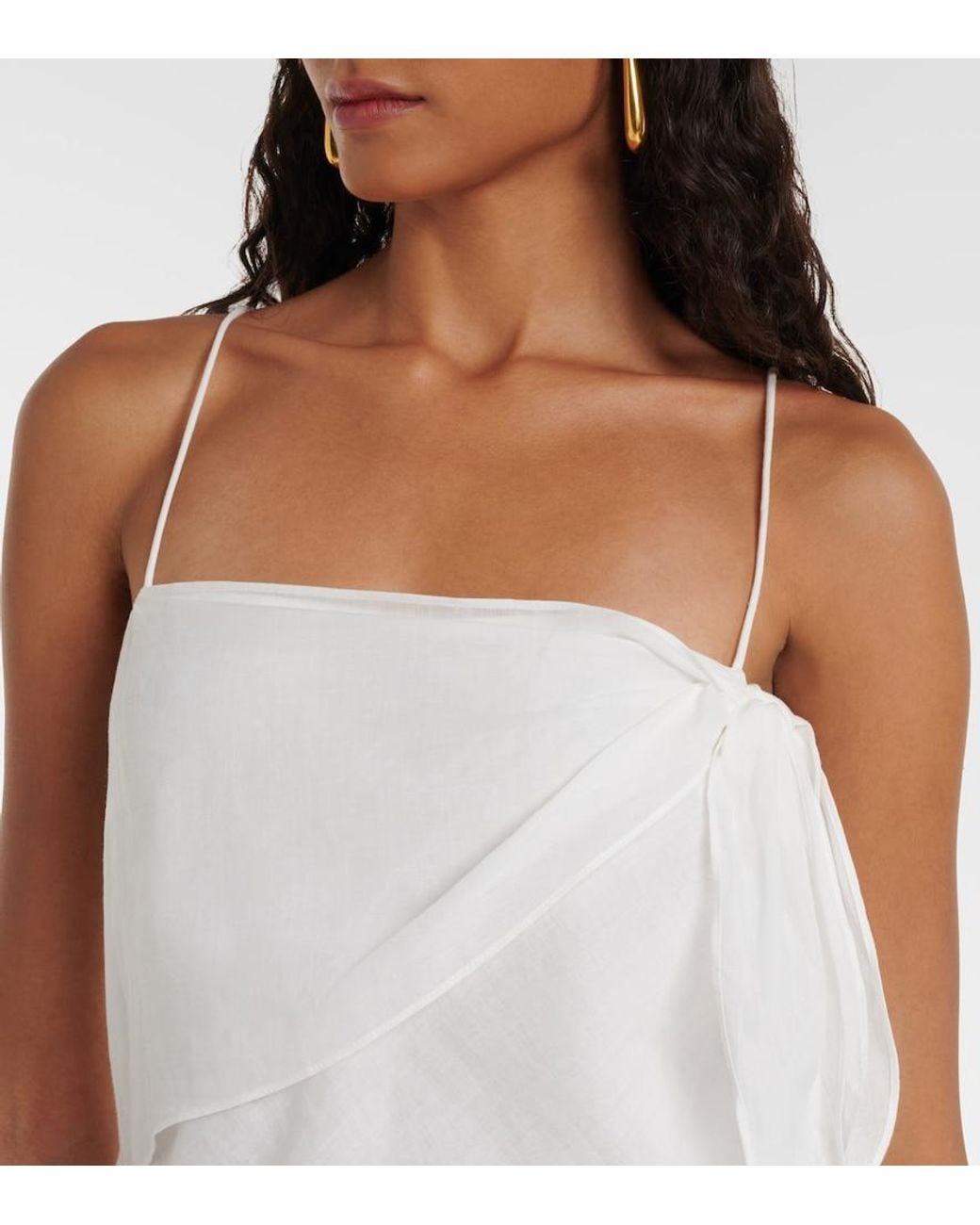 Sir White Rosalia Wrap Dress