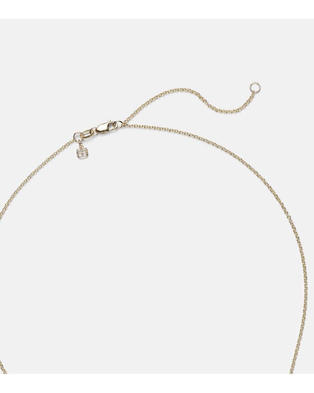 Sydney Evan Metallic Lovebirds 14Kt Necklace With Diamonds