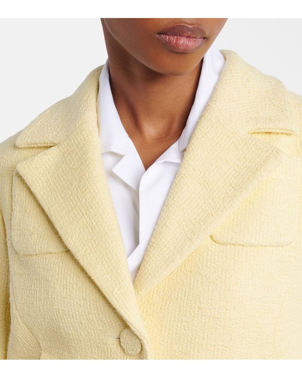 Patou Pink Cropped Cotton Jacket