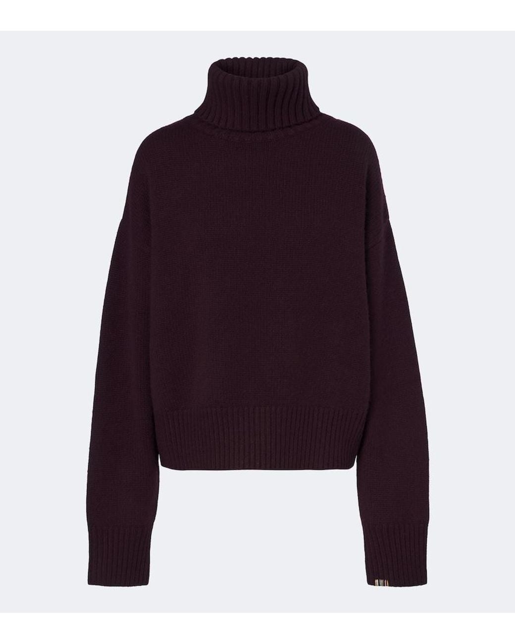 Extreme Cashmere Purple N°434 Crop Xtra Cashmere Sweater