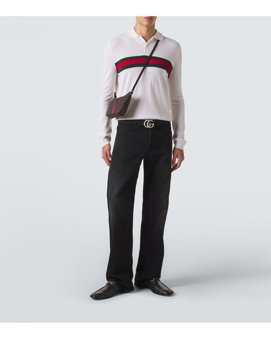 Gucci Multicolor Lunetta Small Gg Canvas Crossbody Bag for men