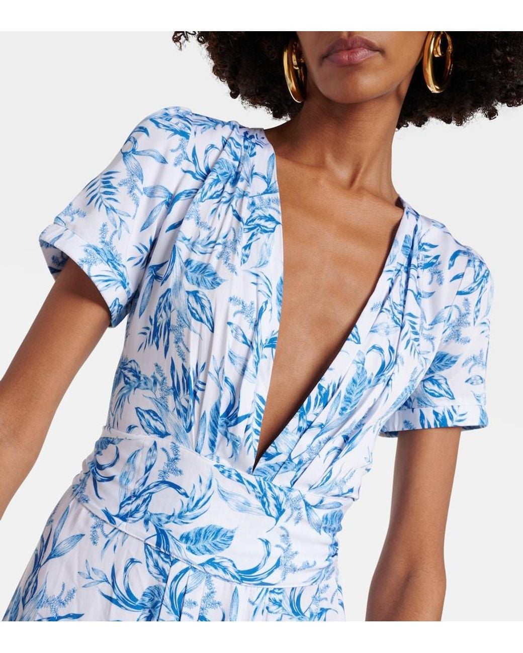 Melissa Odabash Blue Lou Printed Maxi Dress